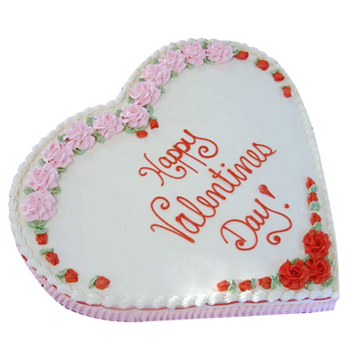 "Heart shape vanilla cake - 1kg - Click here to View more details about this Product